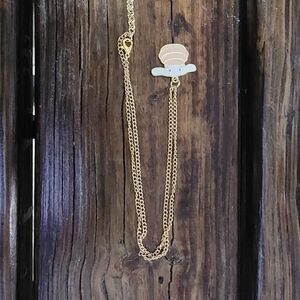 Handmade bunny beehive necklace